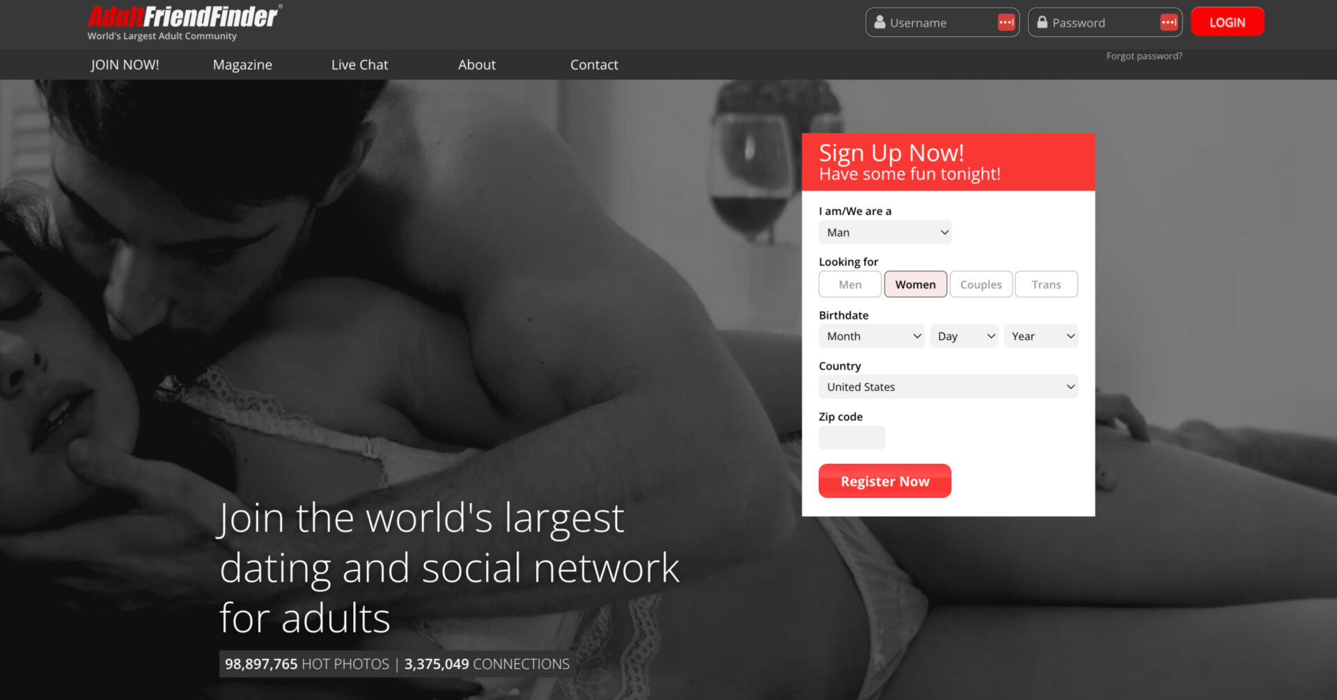 AdultFriendFinder friend with benefits site
