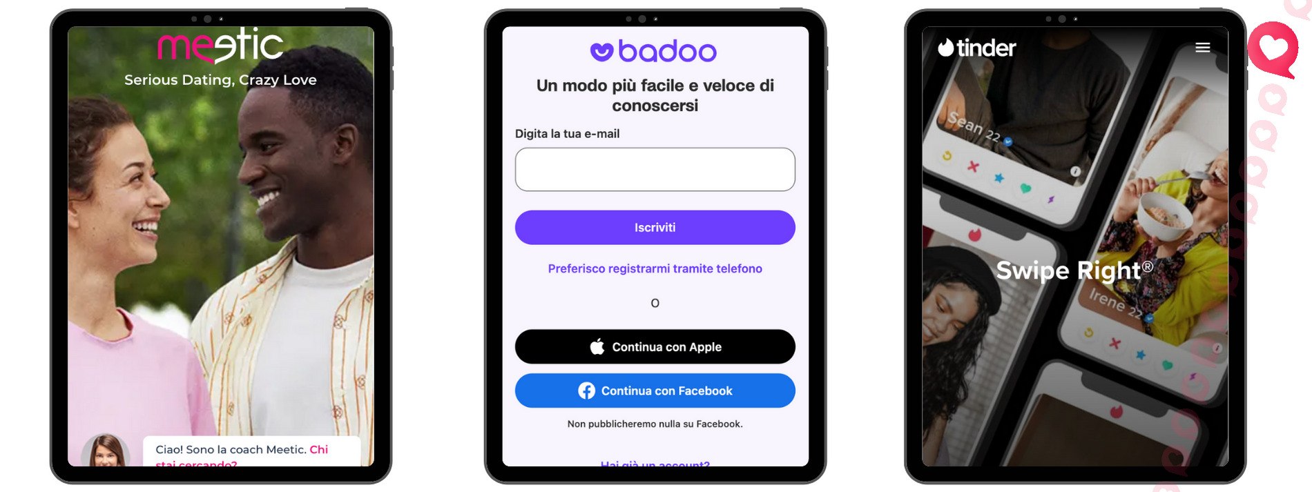 Alternative apps to date in Italy
