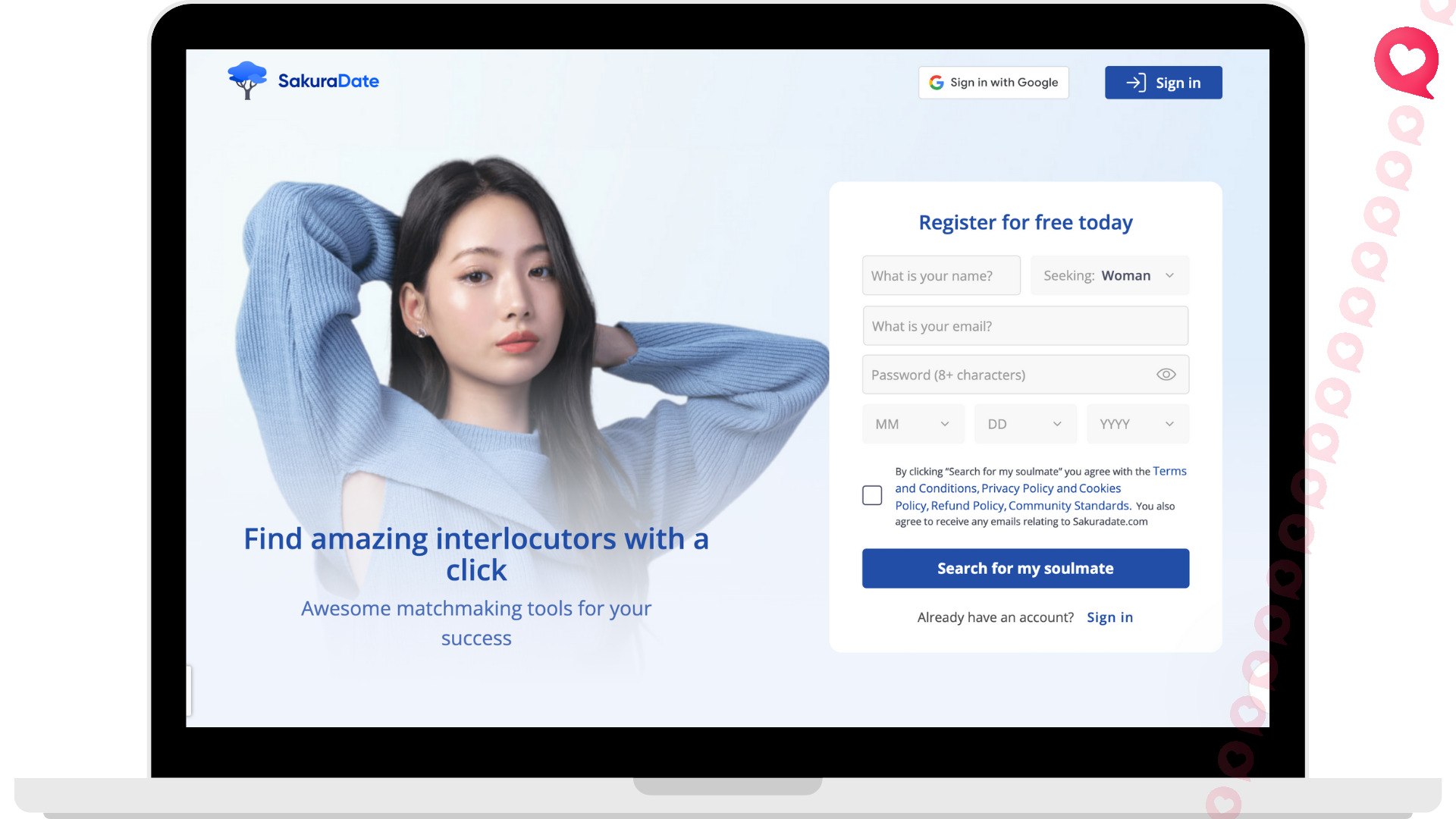 SakuraDate japanese dating website
