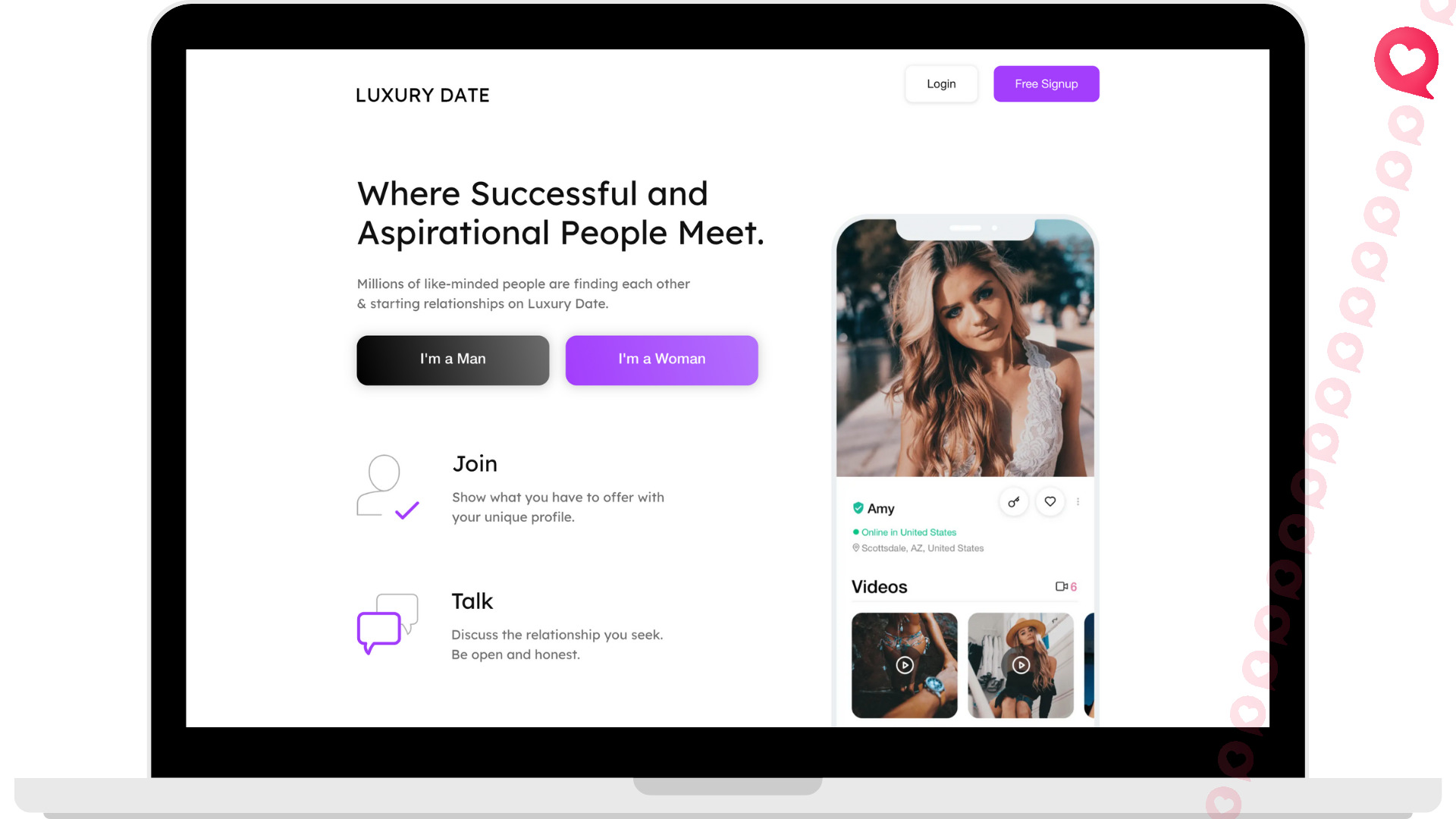 LuxuryDate websites where men give you money
