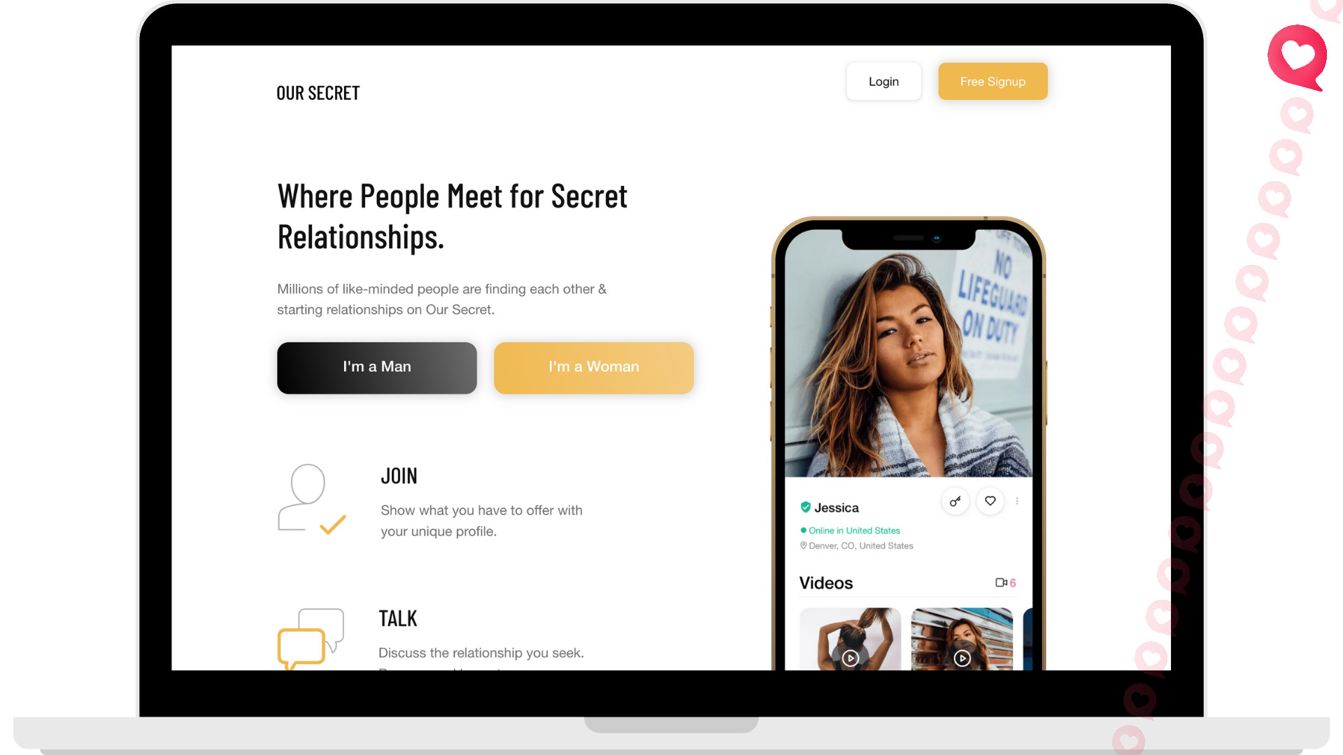 OurSecret SD site