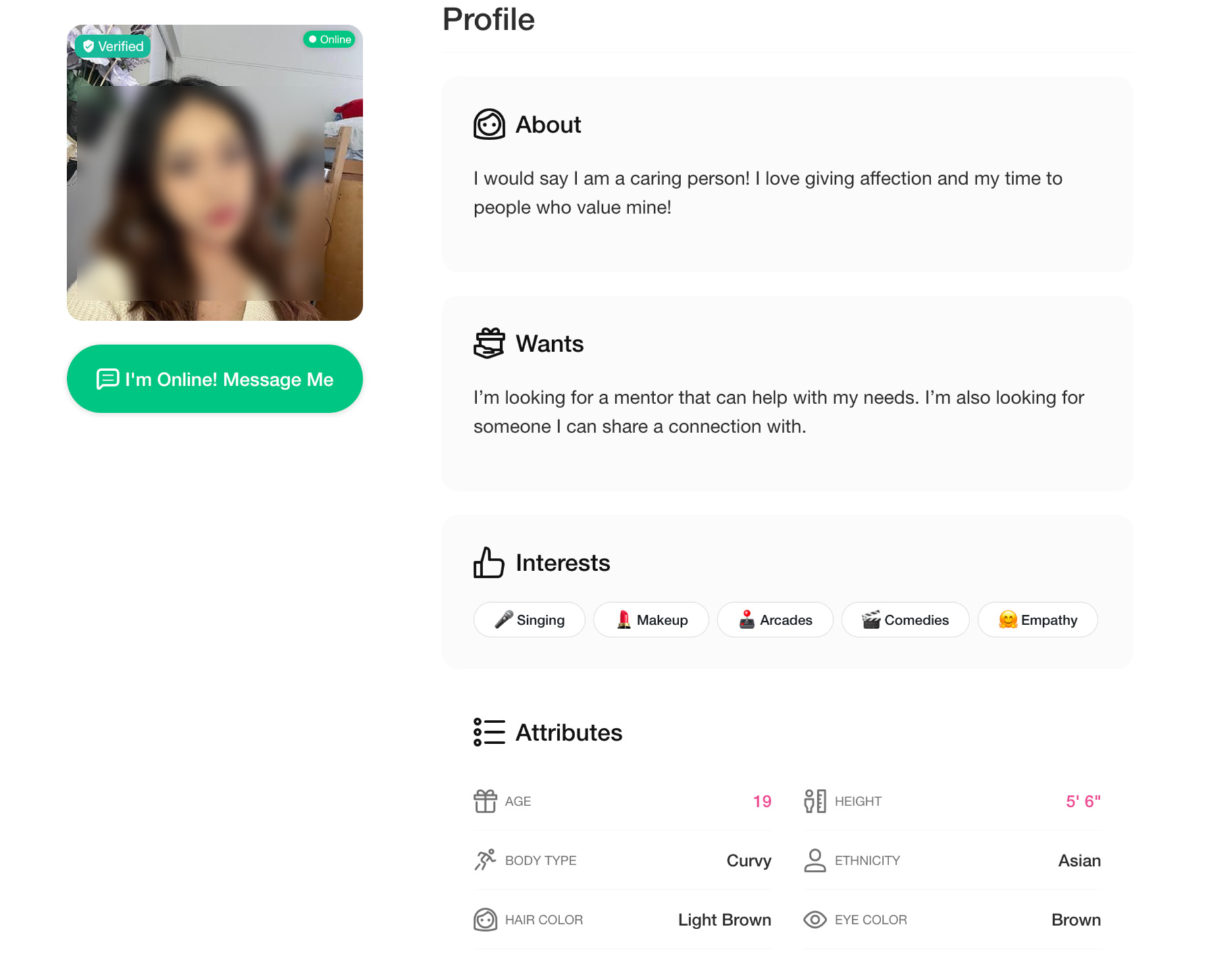 OurSecret profile