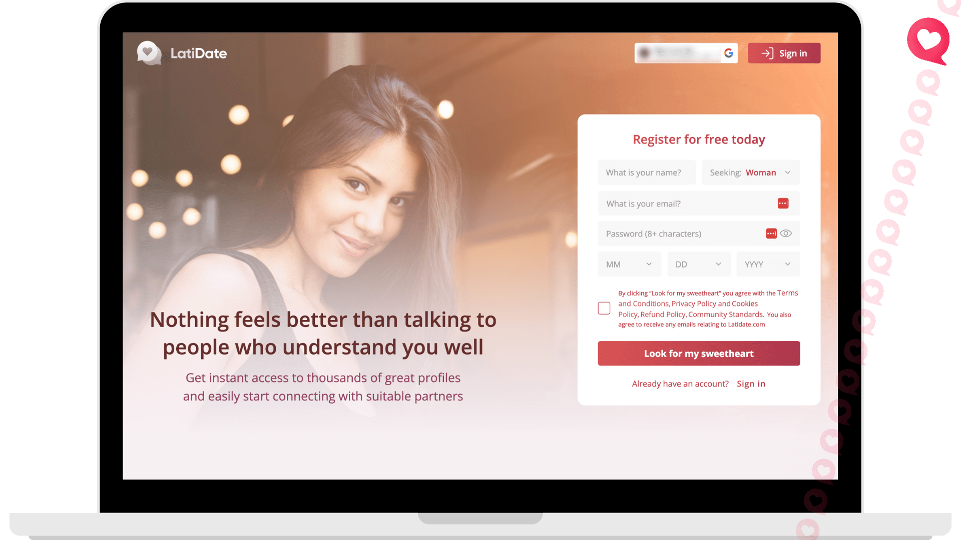 LatiDate Mexican dating sites